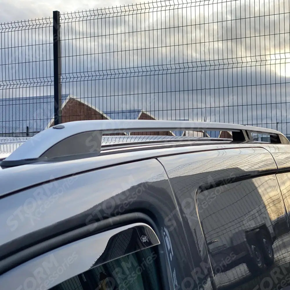 Citroen Berlingo - Peugeot Partner - 2018 On Swb Roof Bars - Roof Rails - Grey - Pair