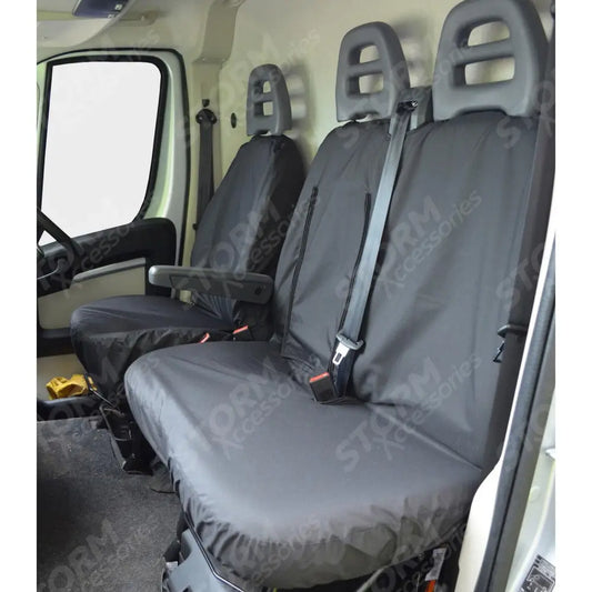 Citroen Relay Van 2006-2022 Driver Seat And Front Double Passenger - Black