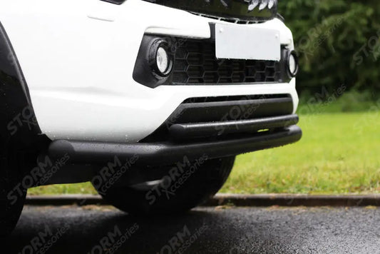 City Spoiler Bar Black For Mitsubishi L200 Series 5 - Fiat Fullback Powder Coat Double Deck 2015 On