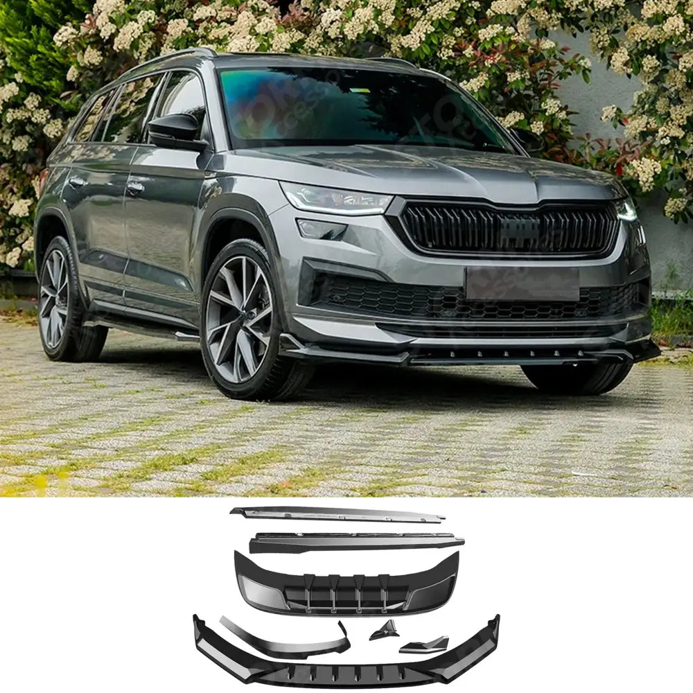 Complete Body Kit in Gloss Black For Skoda Kodiaq Sportline Mk1 Facelift 2021-2023 - Body Kits