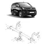 Complete Tow Bar For Citroen Berlingo - Peugeot Partner LWB Only 2018 On