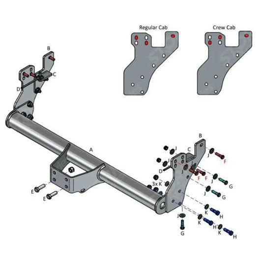 Complete Tow Bar For Isuzu D-max 2021 On