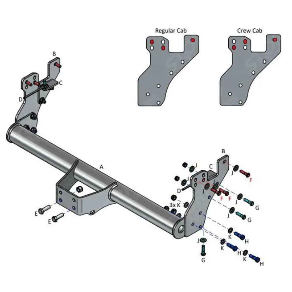 Complete Tow Bar For Isuzu D-max 2021 On