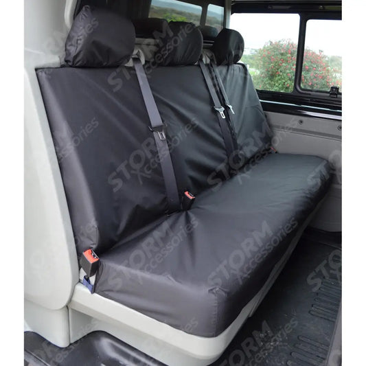 Crew Cab Bench Seat Covers Black For Nissan Primastar 2002-2014