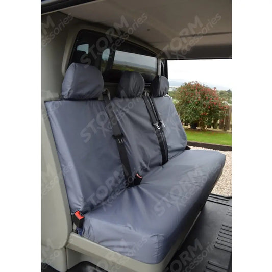 Crew Cab Bench Seat Covers Grey For Nissan Primastar 2002-2014