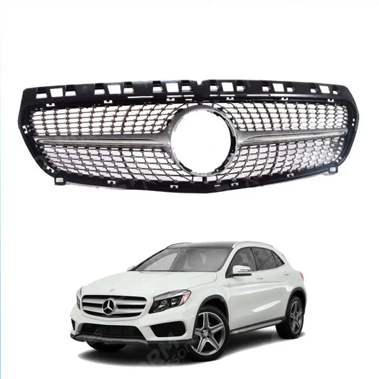 Diamond Style Upgrade Front Grille For Mercedes Gla X156 2014 - 2016