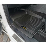Double Cab 3d Tailored Mats 3 -pcs Set Black Mudblock For Ford Ranger T6 - 2012-2022