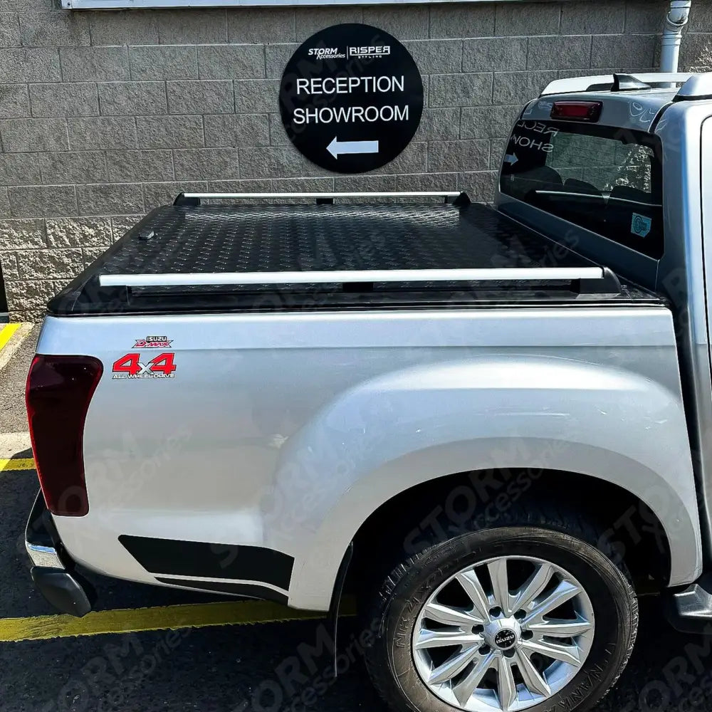 Double Cab Aluminium Tonneau Cover Black Finish Egr For Isuzu D-max 2012 On