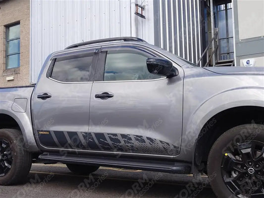 Double Cab Egr Genuine Quad Wind Deflectors External Fit For Nissan Navara Np300 - 2016 On