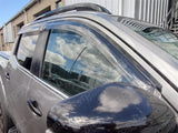 Double Cab Egr Genuine Quad Wind Deflectors External Fit For Nissan Navara Np300 - 2016 On