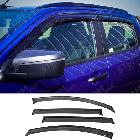 Double Cab Egr Quad Wind Deflectors External Fit For Isuzu D-max 2021 On