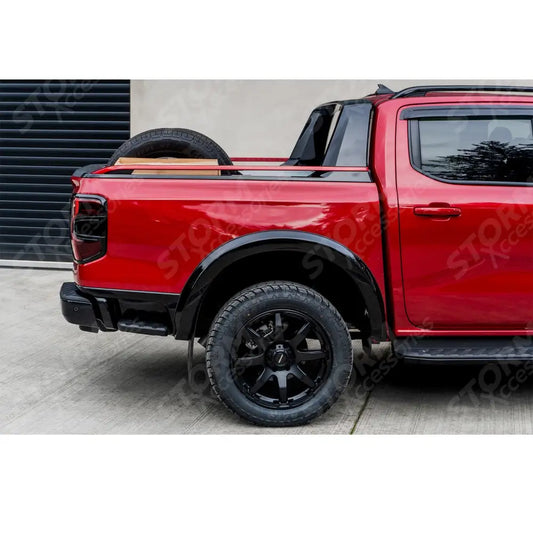 Double Cab EGR Wheel Arch Kit Smooth Gloss Black Finish 6 Pcs For Ford Ranger 2023 On