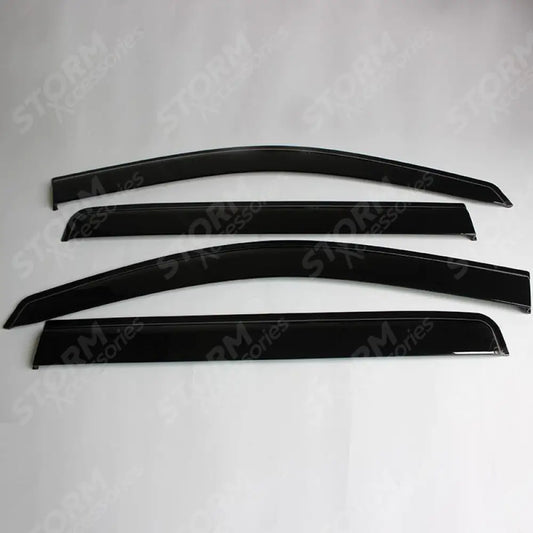 Double Cab Quad Stx Wind Deflectors 4pcs For Nissan Navara 2005-2015 On