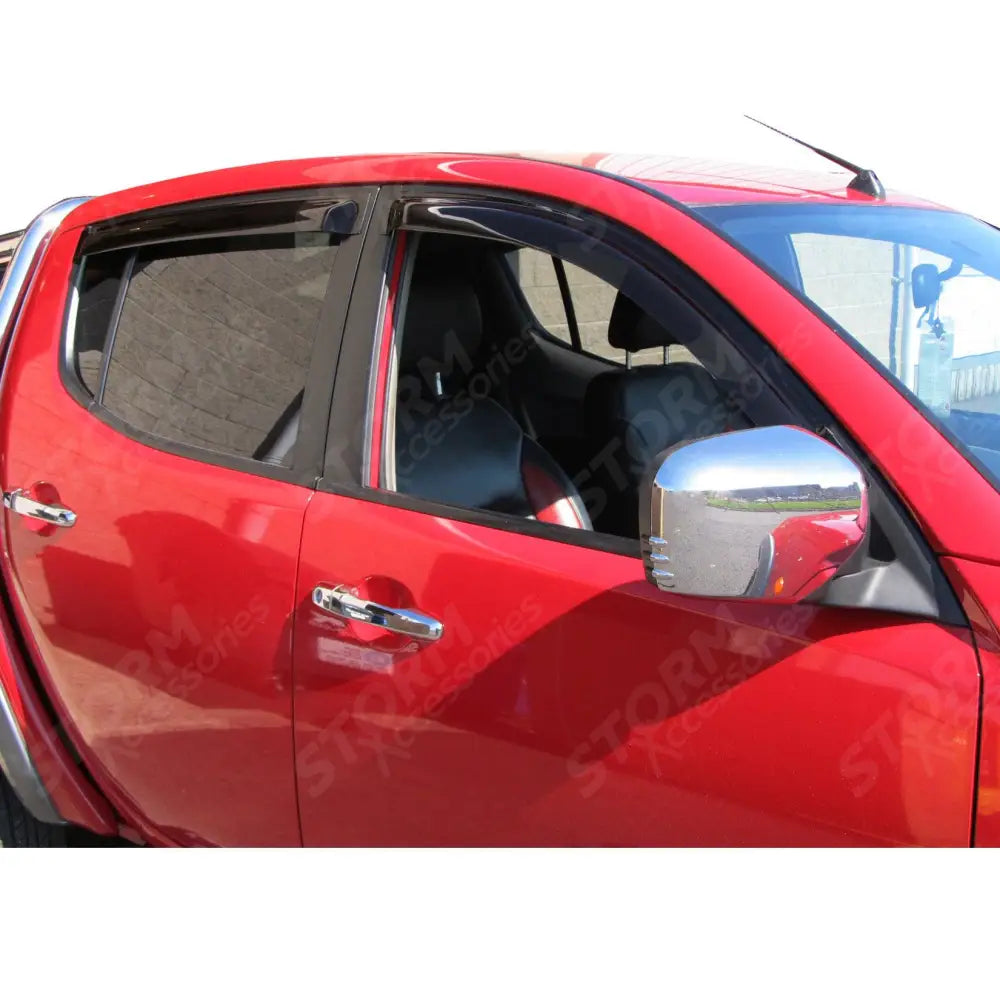 Double Cab Quad Stx Wind Deflectors External Fit D008 For Mitsubishi L200 2006-2015
