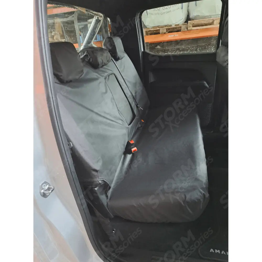 Double Cab Rear Seat Covers Pair Black For Vw Amarok 2023+