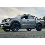Double Cab Running Boards Side Steps STX Style Pair Black For Nissan Navara Np300 2016 On