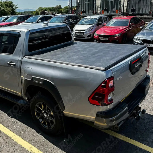 Double Cab Soft Tri-fold Tonneau Cover For Toyota Hilux 2016 On