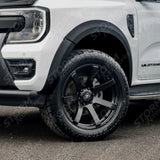 Double Cab STX V2 Wheel Arch Kit Smooth Look Matt Black Finish 6 PCS For Ford Ranger Wildtrak 2023 On