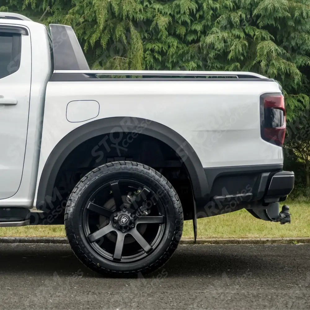 Double Cab STX V2 Wheel Arch Kit Smooth Look Matt Black Finish 6 PCS For Ford Ranger Wildtrak 2023 On