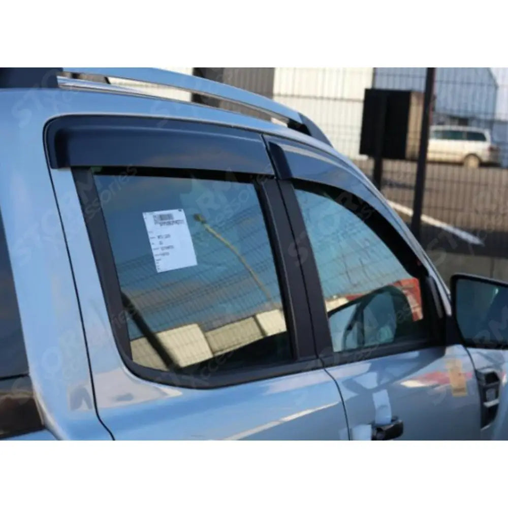 Double Cab Wind Deflectors External Fit D004 For Ford Ranger T6 2012-2022