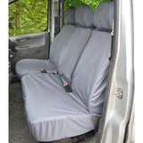 Driver’s Seat And Double Passenger Seat Covers Grey For Citroen Dispatch Van 2007 - 2016