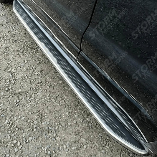 Dynamic STX Style Running Boards Side Steps Pair For Range Rover Evoque L538 - 2011 - 2019