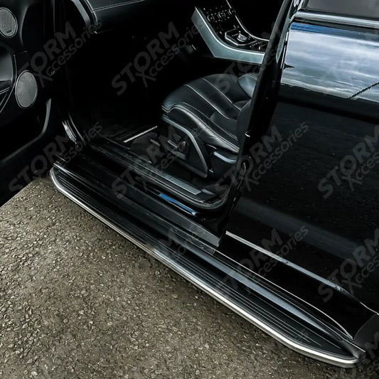 Dynamic STX Style Running Boards Side Steps Pair For Range Rover Evoque L538 - 2011 - 2019