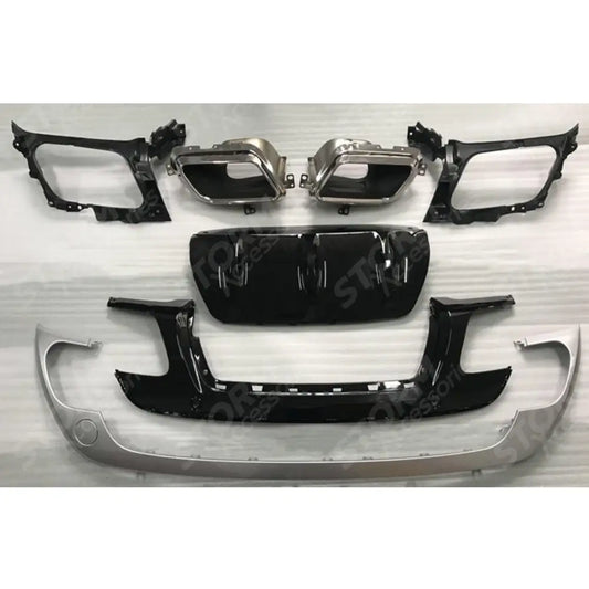 Dynamic Upgrade Kit Side Vents Bumper Trims Black Silver For Range Rover Velar 2017 On - L560