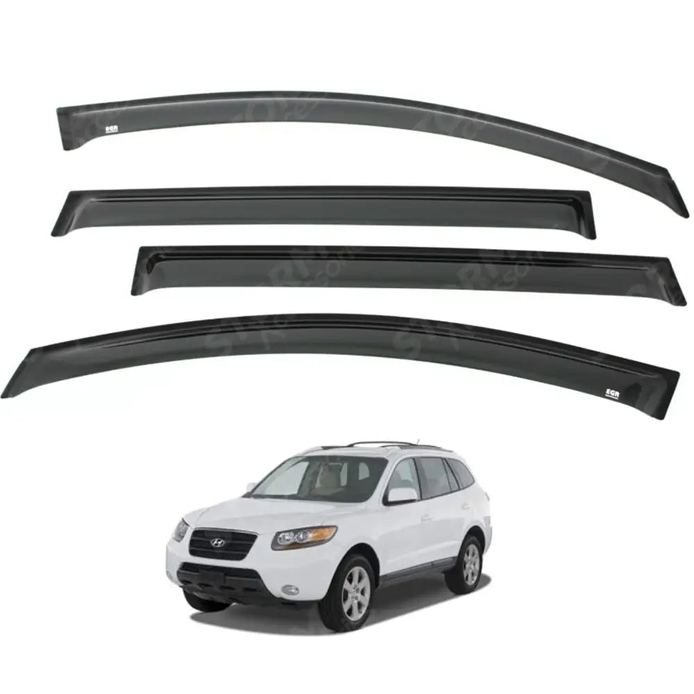 EGR 4-PCS Wind Deflectors External Fit For Hyundai Santa FE 2006-2012