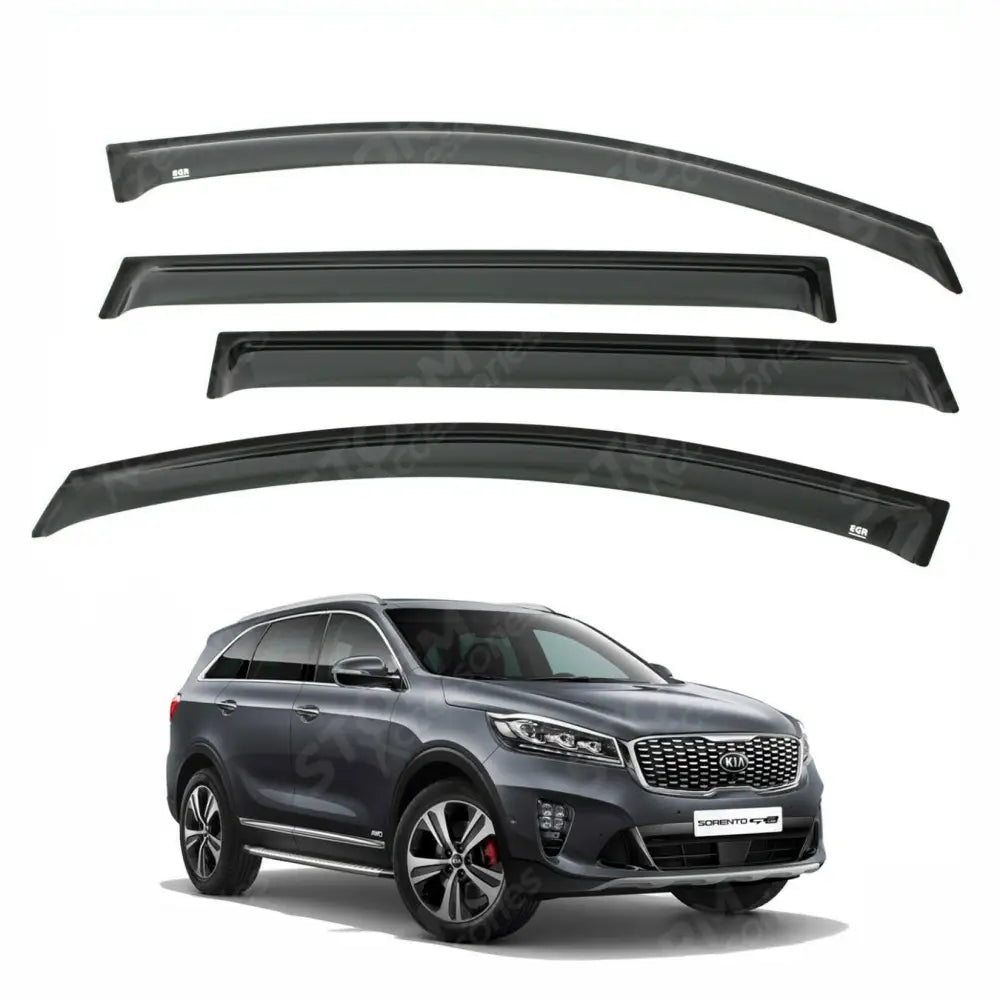 Egr 4-pcs Wind Deflectors External Fit For Kia Sorento 2015 On