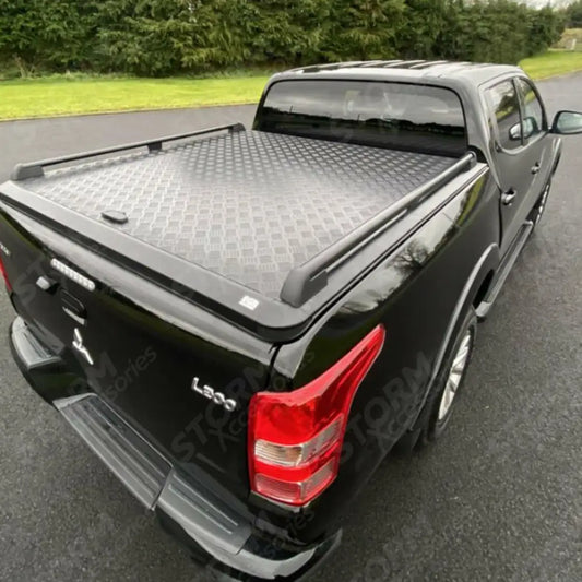 Egr Aluminium Tonneau Cover Black Finish For Mitsubishi L200 Series 5 - 6 - Fiat Fullback D-cab 2016 On