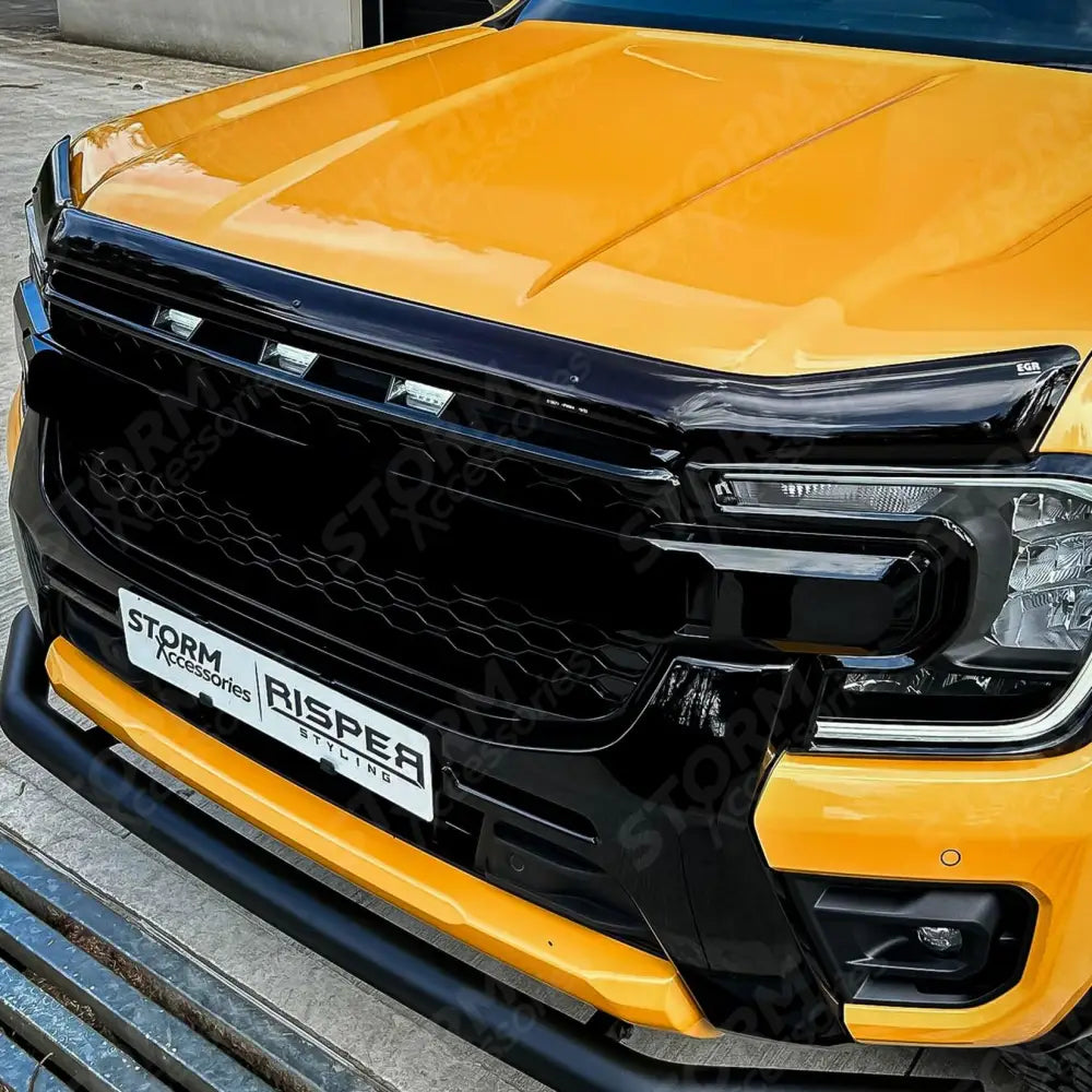 Egr Bonnet Guard Dark Smoke For Ford Ranger 2023 On