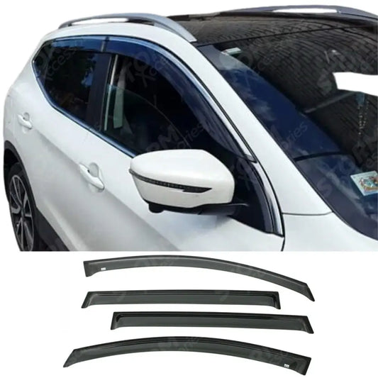 Egr Genuine Wind Deflectors External For Nissan Qashqai 2014+