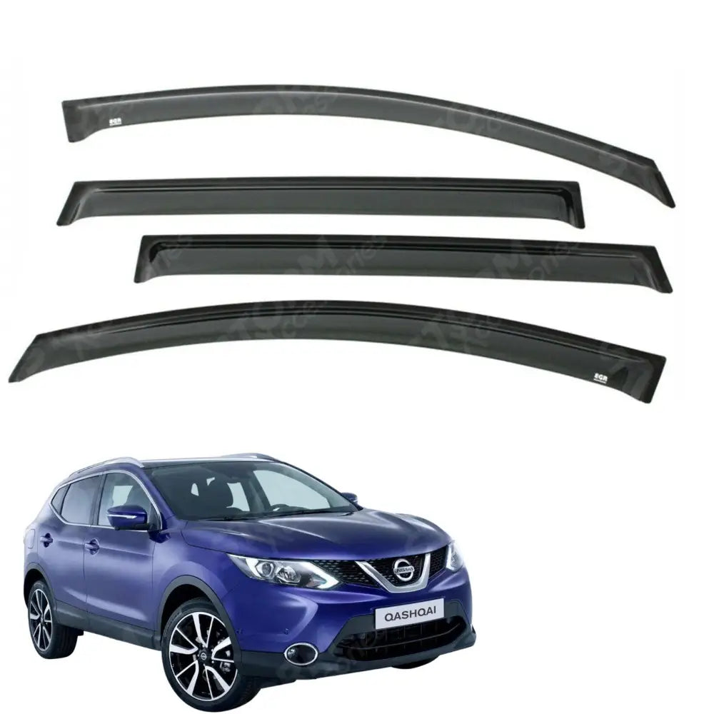 Egr Genuine Wind Deflectors External For Nissan Qashqai 2014+