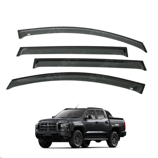 EGR Quad Wind Deflectors External Fit For Mitsubishi L200 2024+
