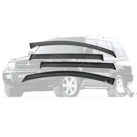 Egr Quad Wind Deflectors External Fit For Mitsubishi Shogun 2000 - 2014