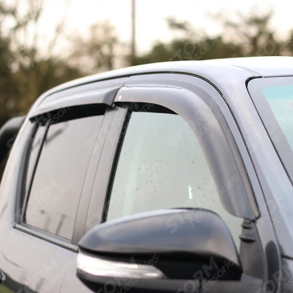 Egr Quad Wind Deflectors External Fit For Toyota Hilux Double Cab 2016-2026