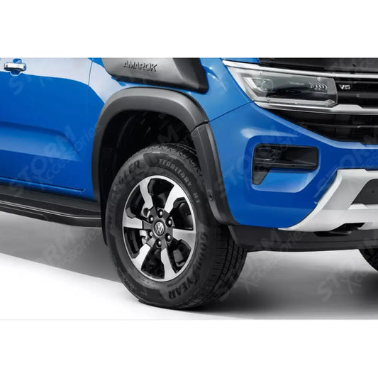 EGR Slimline Wheel Arch Kit Smooth Black Finish 6 PCS For Volkswagen Amarok 2023 On Double Cab
