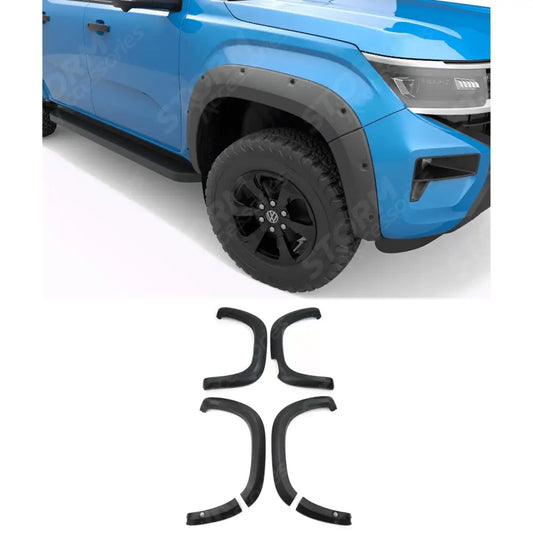 Egr Wheel Arch Kit Bolt Look Matt Black Finish 6 Pcs For Volkswagen Amarok 2023 On Double Cab