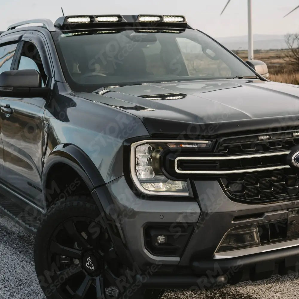Egr Wind Deflectors External Fit Dark Smoke For Ford Ranger Double Cab & Vw Amarok 2023 On