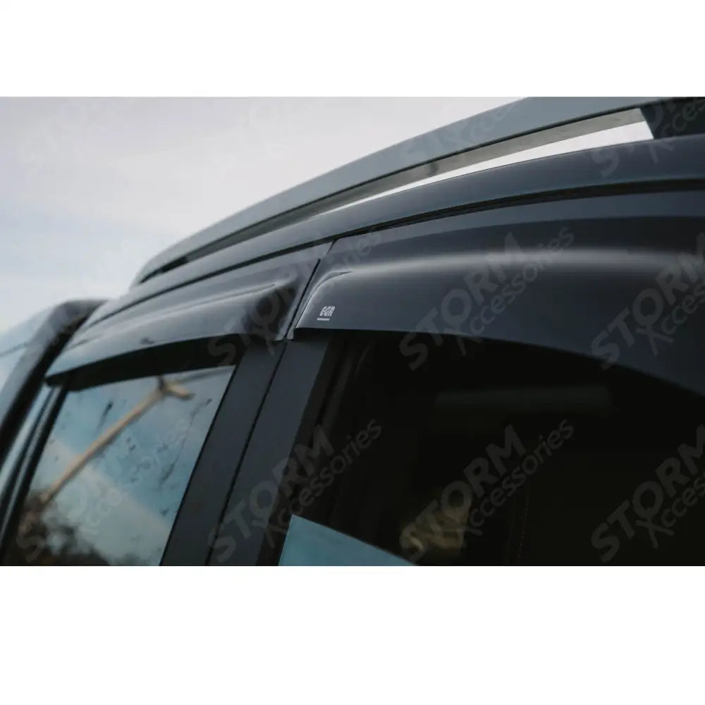 Egr Wind Deflectors External Fit Dark Smoke For Ford Ranger Double Cab & Vw Amarok 2023 On