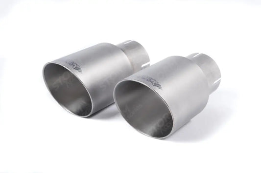Exhaust System For Ford Ranger T9 3.0 V6 Wildtrak Milltek Cat Back Raptor Style Brushed Titanium
