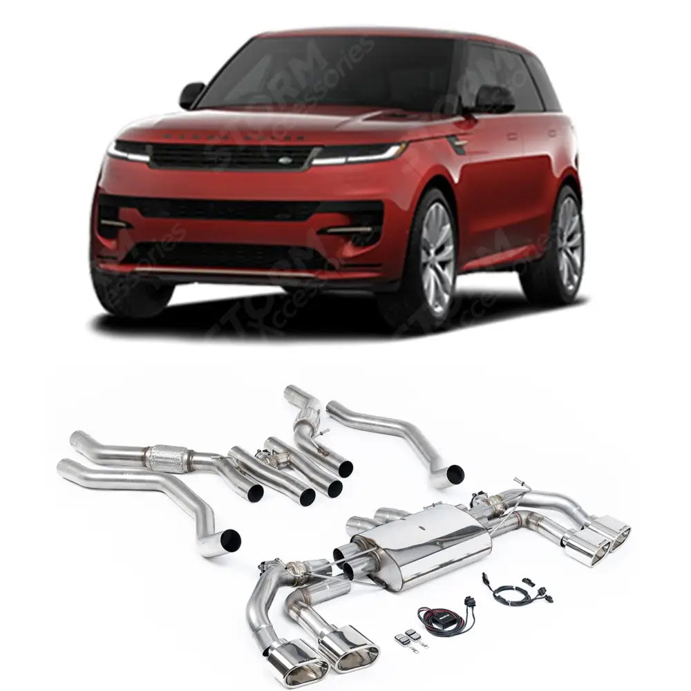 Exhaust System For Range Rover Sport L461 2023+ - P530 4.4 V8 Milltek Sport Cat Back Polished Ovals