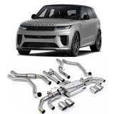 Exhaust System For Range Rover Sport SV L461 2023+ - SV 4.4 V8 Milltek Sport Cat Back Brushed Titanium Tips