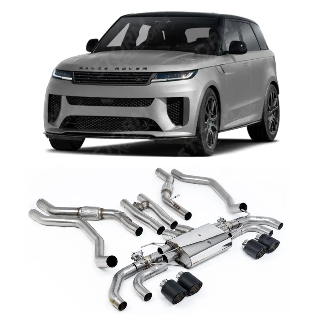 Exhaust System For Range Rover Sport SV L461 2023+ - SV 4.4 V8 Milltek Sport Cat Back Carbon Tips