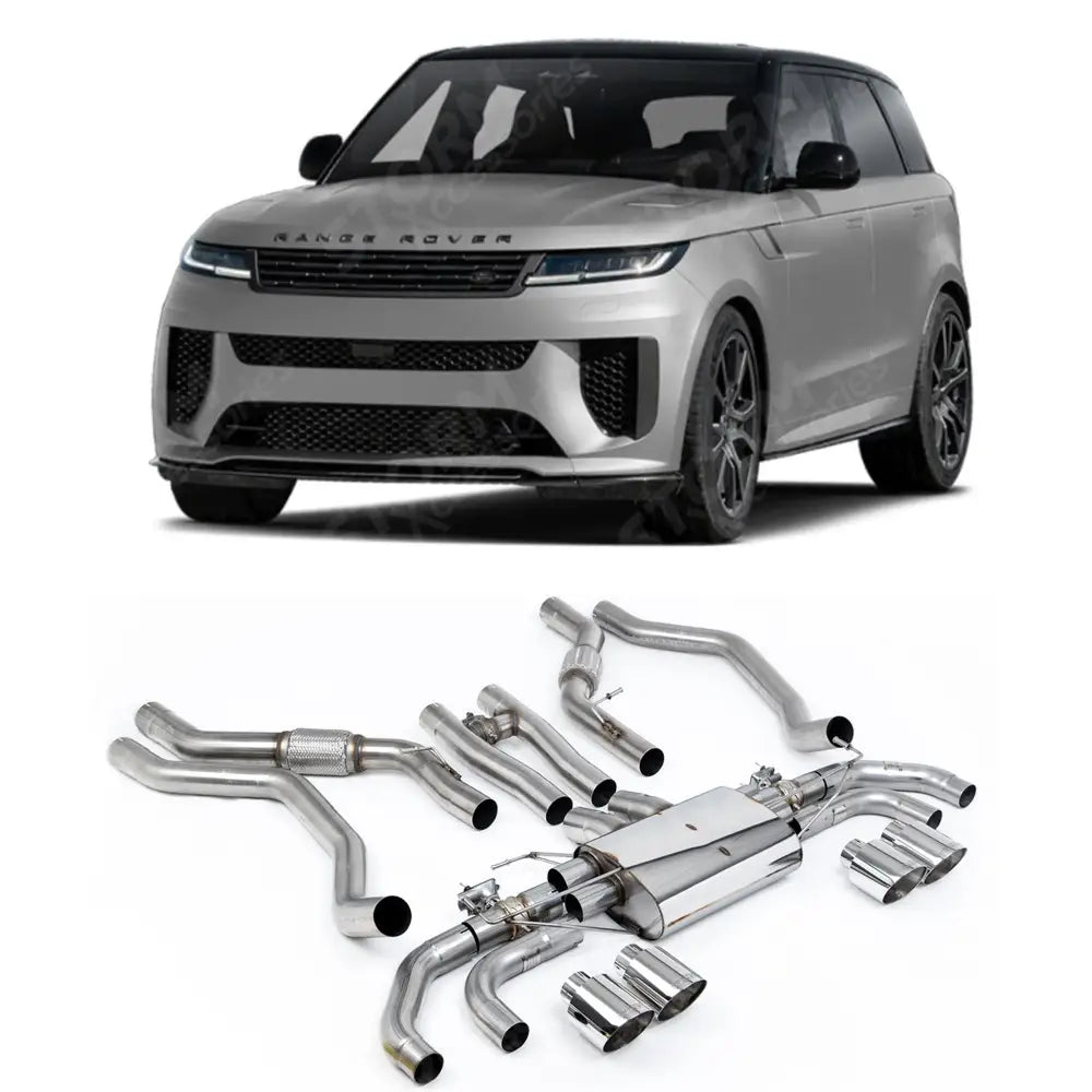 Exhaust System For Range Rover Sport SV L461 2023+ - SV 4.4 V8 Milltek Sport Cat Back Polished Tips