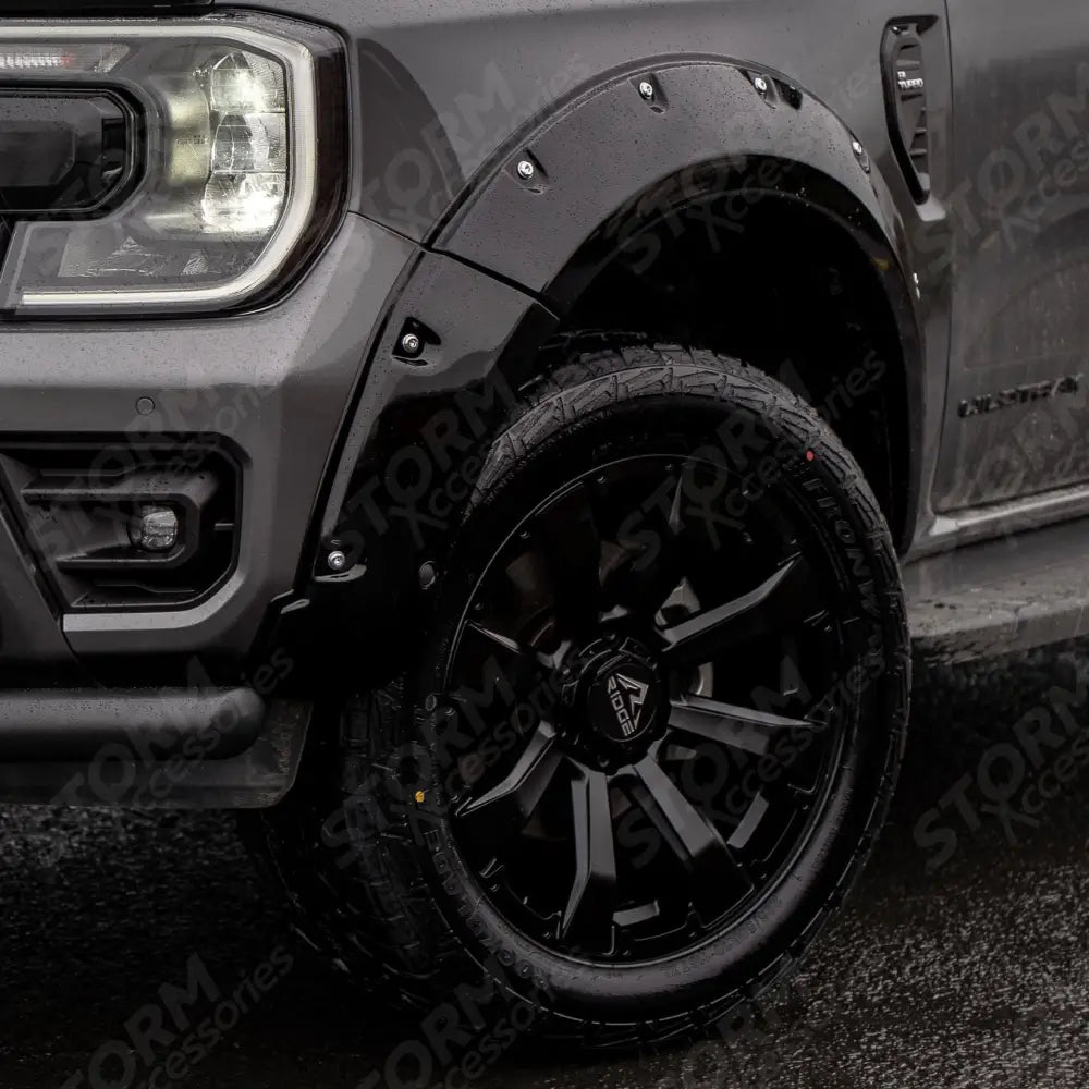 Extreme Wheel Arches In Gloss Black For Ford Ranger 2023 On