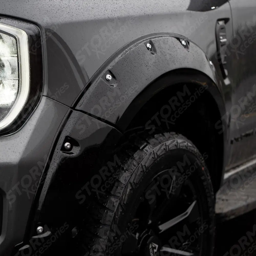 Extreme Wheel Arches In Gloss Black For Ford Ranger 2023 On