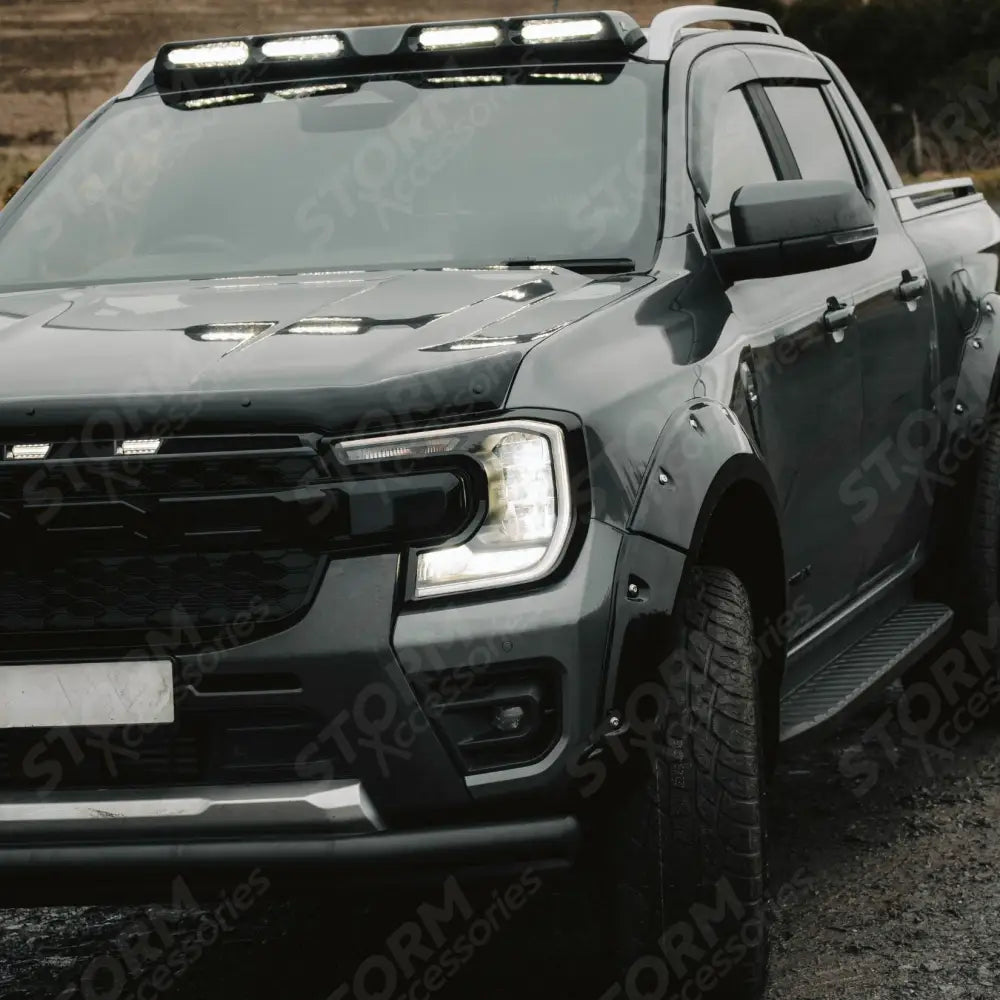 Extreme Wheel Arches In Gloss Black For Ford Ranger 2023 On