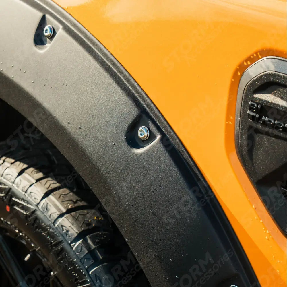 Extreme Wheel Arches In Matt Black For Ford Ranger 2023 On
